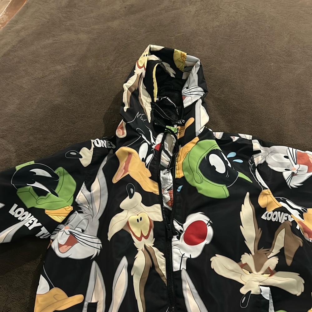 Members Only Looney Tunes windbreaker jacket